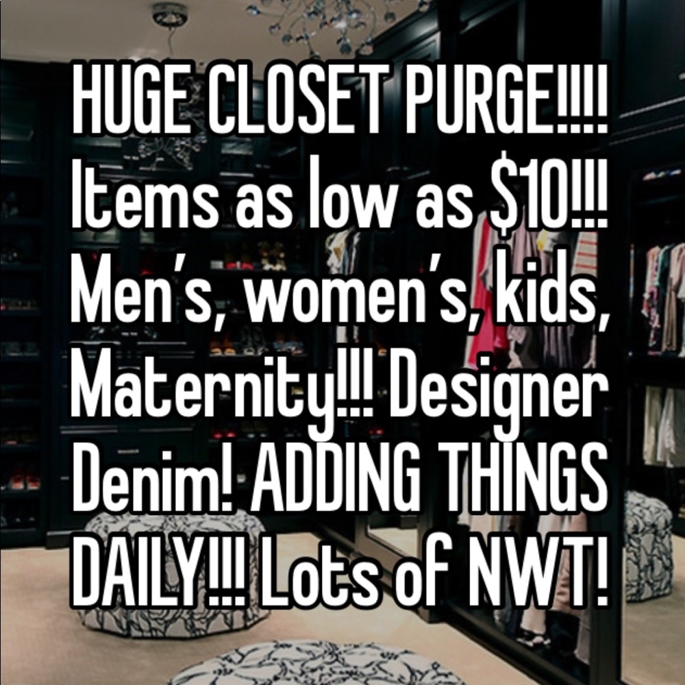 HUGE CLOSET PURGE!!!!